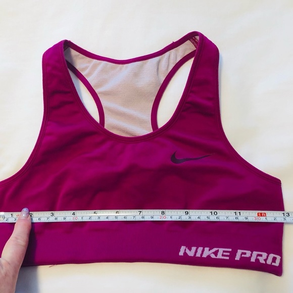 Nike Small Dri Fit Swoosh Sports Bra Racerback Athletic Fushia - Picture 8 of 12